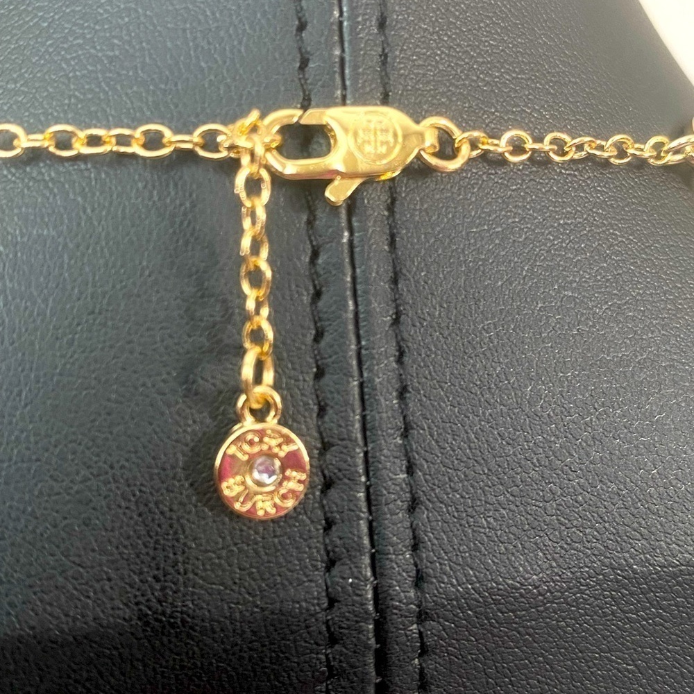 TORY BURCH•Vintage Triple Layered Necklace Goldtone - Picture 4 of 7